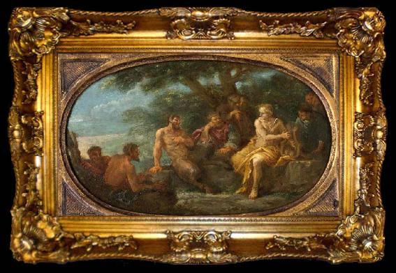 framed  LIPPI, Fra Filippo King Midas Judging the Musical Contest between Apollo and Pan, ta009-2